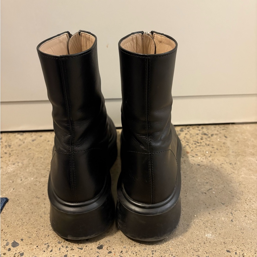 The Row Black Zipped Ankle Boots - Picture 5 of 12